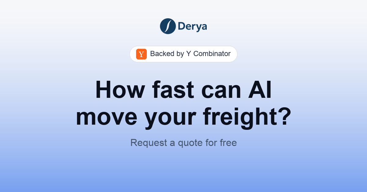 Derya launches at YC (Summer 2026)